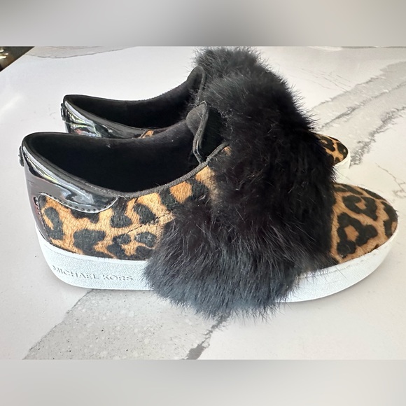 Michael Kors Shoes Maven Sneakers Cheetah Slip On | Color: Black/Brown | Size: 6 - Picture 2 of 12
